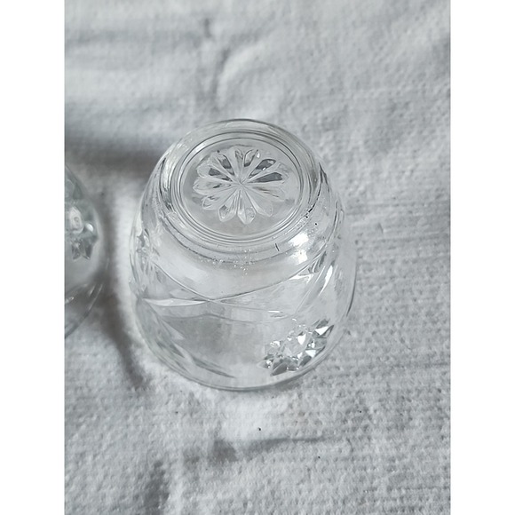 Vintage Anchor Hocking Star of David Clear Glass Creamer and Sugar Set - Picture 12 of 12